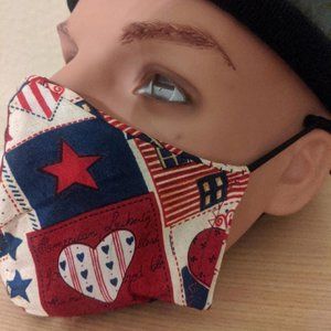 American Flag Pattern Face Mask Washable